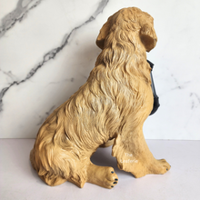 Load image into Gallery viewer, The Leaferie Azura dog puppy solar light garden ornament