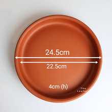 Load image into Gallery viewer, The Leaferie Zisha purple sand deep tray suitable for bonsai pot. 6 sizes . front view of size 24.5cm