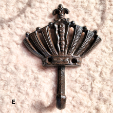 Load image into Gallery viewer, Cast Iron Assorted hooks (6 Designs)