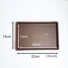 Load image into Gallery viewer, The Leaferie Zisha rectangular trays . 2 colours 5 sizes. Purple sand base plate