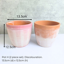 Load image into Gallery viewer, As-Is Dec 2025 Collage of various ceramic pots and planters with Leaferie logo.