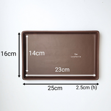 Load image into Gallery viewer, The Leaferie Zisha rectangular trays . 2 colours 5 sizes. Purple sand base plate