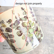 Load image into Gallery viewer, Collection of As-Is Feb 26 ceramic pots with various designs and colors Leaferie brand.