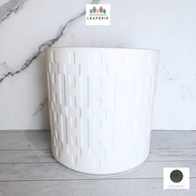 Load image into Gallery viewer, The Leaferie Baudin White ceramic pot. 2 sizes