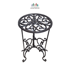 Load image into Gallery viewer, The Leaferie Cast Iron Single plant stand.
