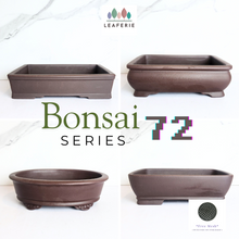 Load image into Gallery viewer, The Leaferie Bonsai Pot eries 72. zisha material. 4 designs. rectangular and oval