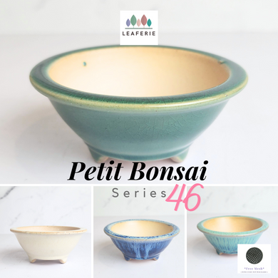 The Leaferie Petit bonsai series 46. 3 colours bonsai pots