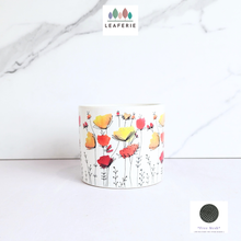 Load image into Gallery viewer, The Leaferie Marni Floral ceramic pot.