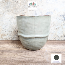 Load image into Gallery viewer, The Leaferie Zane Flowerpot. 3 sizes grey ceramic pot