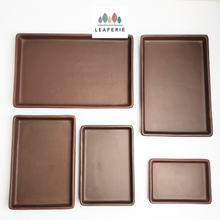 Load image into Gallery viewer, The Leaferie Zisha rectangular trays . 2 colours 5 sizes. Purple sand base plate