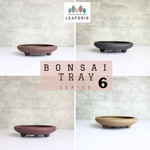 Load image into Gallery viewer, The Leaferie Bonsai tray / pot (Series 6). 4 designs.material is purple sand / zisha . photo of all 4 design