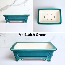 Load image into Gallery viewer, The Leaferie Bonsai Tally Series 5 . rectangular bonsai pot..2 colours. ceramic material .Colour A