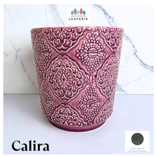 Load image into Gallery viewer, Leaferie calira red flowerpot ceramic pot