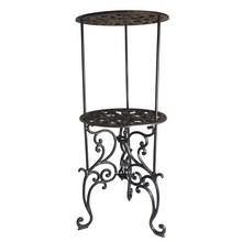 Load image into Gallery viewer, The Leaferie Cast Iron Plant Stand double level.