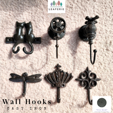 Load image into Gallery viewer, Cast Iron Assorted hooks (6 Designs)