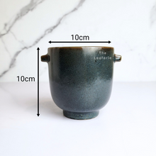 Load image into Gallery viewer, The Leaferie Marcel black flowerpot. ceramic material