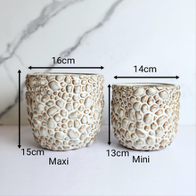 Load image into Gallery viewer, The Leaferie Gatsby Flowerpot. ceramic rock like pot