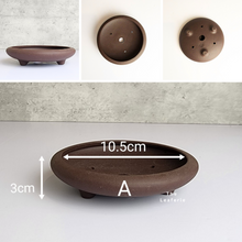 Load image into Gallery viewer, The Leaferie Bonsai tray / pot (Series 6). 4 designs.material is purple sand / zisha . photo of design A