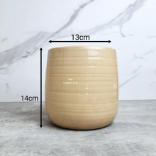 Load image into Gallery viewer, The Leaferie Noa ceramic pot. beige colour