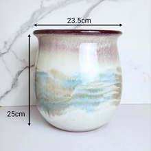 Load image into Gallery viewer, The Leaferie Akpan big colourful flowerpot. ceramic material