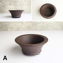 Load image into Gallery viewer, The Leaferie Bonsai Pot Series 34. Zisha material . 5 colours. Design A