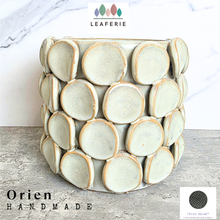 Load image into Gallery viewer, The Leaferie Orien Handmade pot. 3 designs ceramic pot.