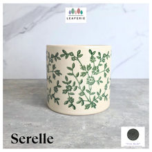 Load image into Gallery viewer, The Leaferie Serelle floral ceramic pot.