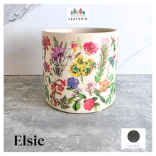 Load image into Gallery viewer, The Leaferie Elsie flowerpot. ceramic floral pot.