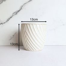 Load image into Gallery viewer, The Leaferie Sofiya white ceramic pot