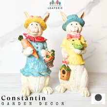 Load image into Gallery viewer, Constantin Rabbit Garden Decoration (2 piece set)