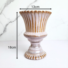 Load image into Gallery viewer, The Leaferie Tuari trophy ceramic pot. 2 sizes.