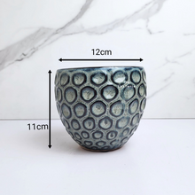 Load image into Gallery viewer, The Leaferie Selda blue pot. ceramic material