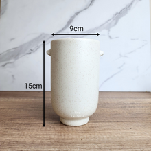 Load image into Gallery viewer, The Leaferie Saoirse white tall pot. ceramic material