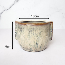 Load image into Gallery viewer, The Leaferie Hana flowerpot. ceramic beige flowerpot