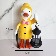 Load image into Gallery viewer, Annalise duck garden decoration with led solar lamp