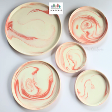 Load image into Gallery viewer, Pink Marbled Ceramic Trays (5 sizes)