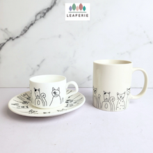 Load image into Gallery viewer, the Leaferie olivier series 5 . coffee cup and mug cat motif