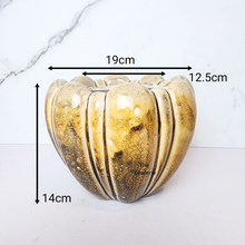 Load image into Gallery viewer, The Leaferie Patja flowerpot beige yellow ceramic pot