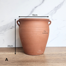 Load image into Gallery viewer, Elrias Terracotta Flowerpot (5 designs)