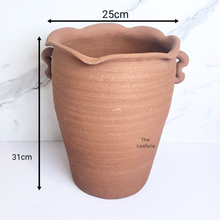 Load image into Gallery viewer, The Leaferie Yucca tall terracotta pot.