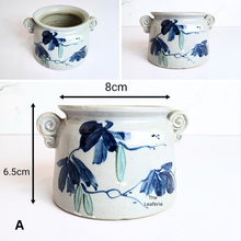 Load image into Gallery viewer, The Leaferie Petit Allegra Serie 6. 4 designs ceramic pot