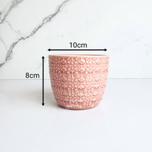 Load image into Gallery viewer, The Leaferie Marie flowerpot ceramic pink pot