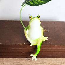 Load image into Gallery viewer, Oscar the frog garden decoration. resin material