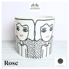 Load image into Gallery viewer, Rose Flowerpot (2 sizes)
