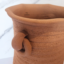 Load image into Gallery viewer, The Leaferie Yett Tall terracotta pot