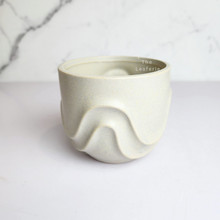 Load image into Gallery viewer, The Leaferie Tymo white pot. wavy design and ceramic material