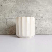 Load image into Gallery viewer, The Leaferie Kanji white ceramic pot