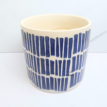 Load image into Gallery viewer, The Leaferie Noa blue ceramic pot
