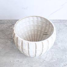 Load image into Gallery viewer, The Leaferie Bramla white ceramic pot.