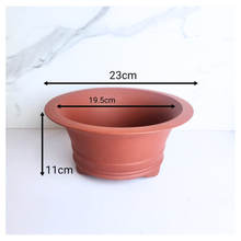 Load image into Gallery viewer, Zisha pot with measurements on a white background
